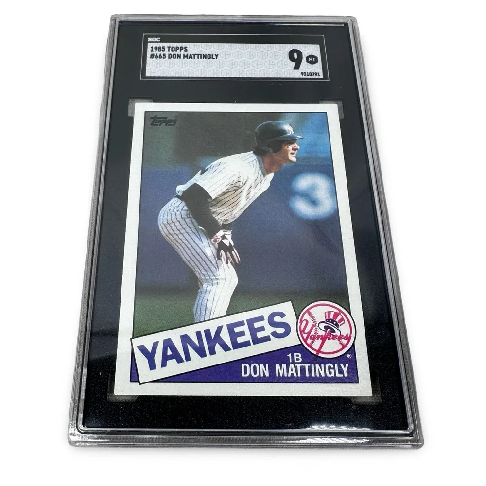 1985 Topps #665 Don Mattingly New York Yankees SGC 9 Mint Baseball Card